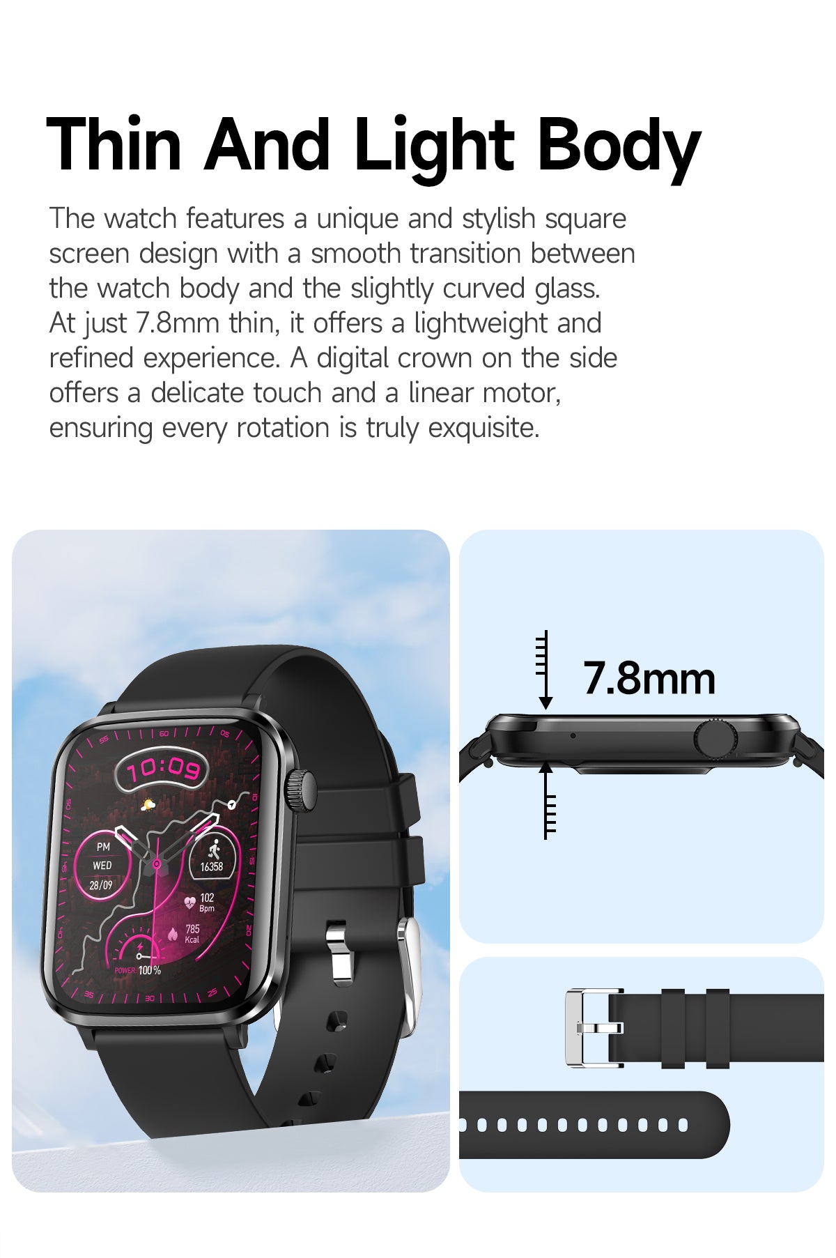 Smartwatch Stelio Junior Pro AI 4G ST-SWJ102-PCH — pistachio color